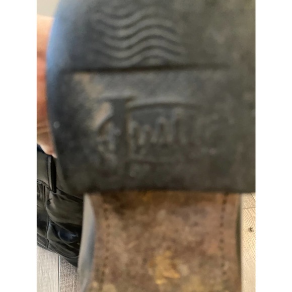 Justin Black Leather Cowboy Boots Mens Size 7 B Style L3703 USA - Picture 6 of 6